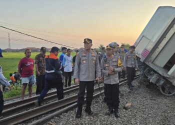 Kapolres Subang Ambil Langkah Cepat Usai KA Argo Bromo Anjlok di Pagaden