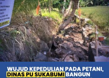 PU Sukabumi Bangun Saluran Irigasi di Wangunsari untuk Dongkrak Produktivitas Pertanian