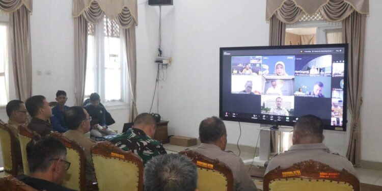 Sekda Ikuti Rakor Bersama Mendagri Bahas Peningkatan Pelayanan Publik