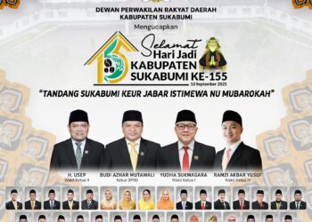 DPRD Kabupaten Sukabumi mengucapkan Selamat Ulang Tahun Kabupaten Sukabumi ke-155