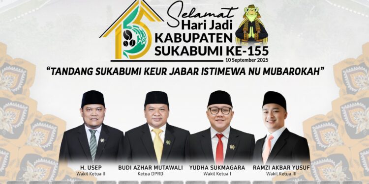 DPRD Kabupaten Sukabumi mengucapkan Selamat Ulang Tahun Kabupaten Sukabumi ke-155