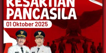 Pemerintah Kabupaten Sukabumi beserta seluruh jajaran mengucapkan: Selamat Memperingati Hari Kesaktian Pancasila, 1 Oktober 2025