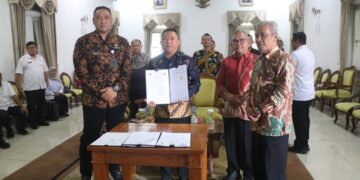 Wabup Hadiri Penandatanganan PKS OP4D, Wujudkan Kemandirian Fiskal Daerah