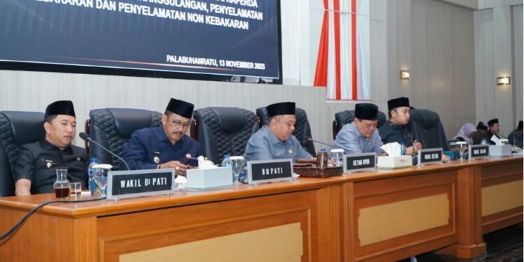 Paripurna ke-41: DPRD Sukabumi Bahas Pandangan Umum Fraksi terhadap Raperda Pencegahan dan Penanggulangan Kebakaran