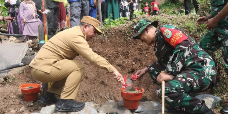 TMMD KE 127, WABUP” SINERGI TNI BERSAMA MASYARAKAT DALAM PERCEPATAN PEMBANGUNAN