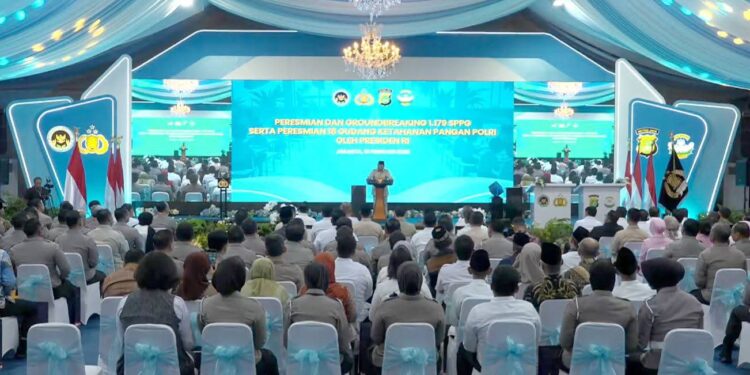 SECARA VIRTUAL, WABUP MENGIKUTI GROUNDBERAKING SPPG DAN PERESMIAN GUDANG KETAHANAN PANGAN POLRI