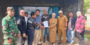 Halal Bihalal PT BBP, Serahkan Jalan Aspal 1,6 Km dan Sumur Bor untuk Warga Mekarjaya Ciemas