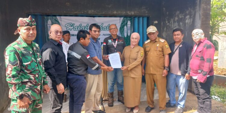 Halal Bihalal PT BBP, Serahkan Jalan Aspal 1,6 Km dan Sumur Bor untuk Warga Mekarjaya Ciemas