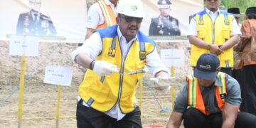 Letakkan Batu Pertama Kampung Mubarakah, Bupati Realisasikan Hunian Pascabencana