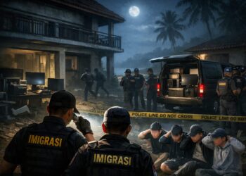 Puluhan WNA Diduga Terlibat Kejahatan Siber Lolos Saat Penggerebekan di Cimaja, Sukabumi