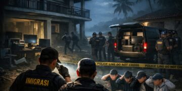 Puluhan WNA Diduga Terlibat Kejahatan Siber Lolos Saat Penggerebekan di Cimaja, Sukabumi