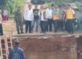 DPU Kabupaten Sukabumi Percepat Pembangunan Jembatan Linggamanik yang Ambruk