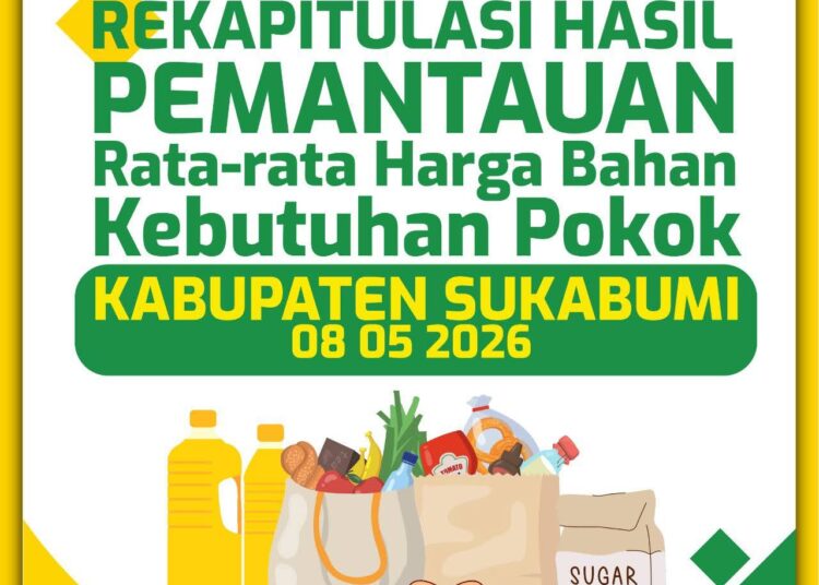 Pemkab Sukabumi Rilis Rekapitulasi Harga Kebutuhan Pokok di 12 Pasar