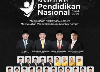 DPRD Sukabumi Ajak Semua Elemen Perkuat Partisipasi Pendidikan di Hardiknas 2026