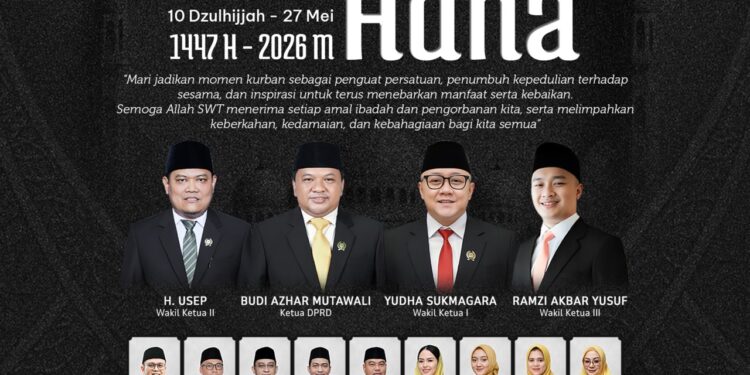 Momentum Iduladha 1447 H, DPRD Kabupaten Sukabumi Ajak Perkuat Kepedulian dan Persatuan