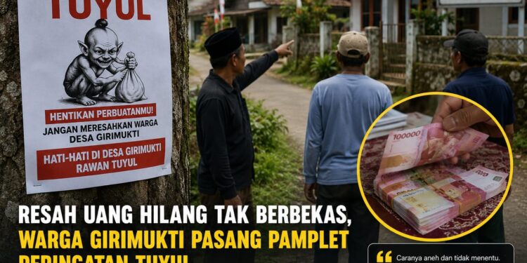 Geger! Uang Warga Girimukti Sukabumi Raib Misterius, Pamplet Peringatan Tuyul Bertebaran