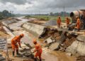 Dinas PU Kabupaten Sukabumi Bangun Kembali Saluran Irigasi Cipamatutan yang Rusak Diterjang Banjir