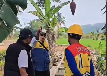 Dinas PU Sukabumi Kebut Pembangunan Irigasi DI Cibatu, Progres Sudah 90 Persen
