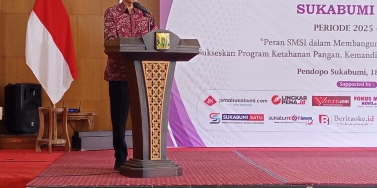 Pelantikan SMSI Sukabumi Raya, Kadis Kominfosan: Perkuat Sinergi dan Tingkatkan Literasi Digital