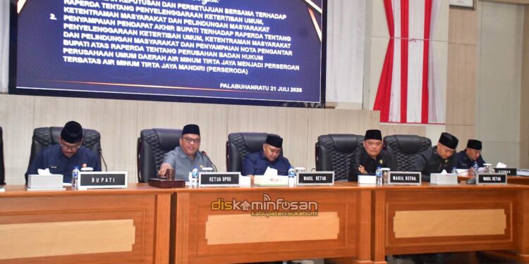 Paripurna DPRD, Bupati Sampaikan Nota Pengantar Raperda Perubahan Badan Hukum Perumda Menjadi Perseroda