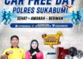 Polres Sukabumi Gelar Car Free Day, Ajak Masyarakat Wujudkan Hidup Sehat, Amanah, dan Beriman
