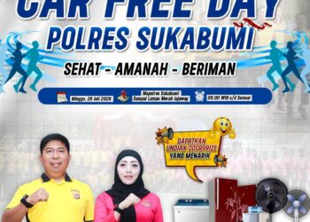 Polres Sukabumi Gelar Car Free Day, Ajak Masyarakat Wujudkan Hidup Sehat, Amanah, dan Beriman
