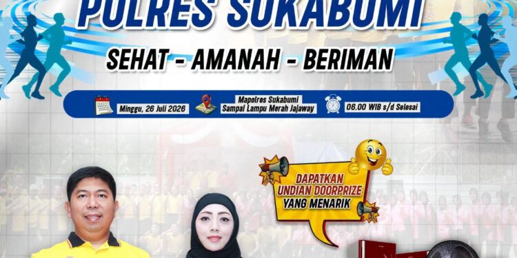Polres Sukabumi Gelar Car Free Day, Ajak Masyarakat Wujudkan Hidup Sehat, Amanah, dan Beriman