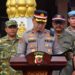 POLRES SUKABUMI GELAR APEL KEBANGSAAN BERSAMA TIGA PILAR ” JAGA RAWAT JAWA BARAT UNTUK INDONESIA