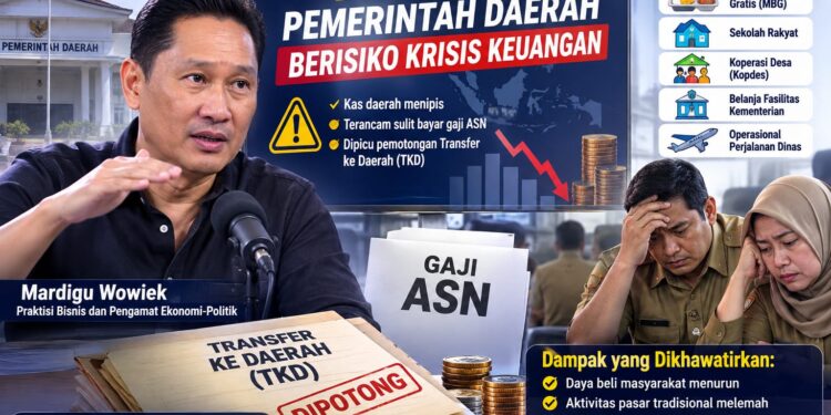 Kas Daerah Menipis, Mardigu Peringatkan Risiko Gaji ASN Tersendat di 490 Pemda