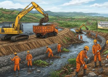 Dinas PU Kabupaten Sukabumi Lakukan Pengerukan dan Normalisasi Sungai Mencegah Banjir Luapan