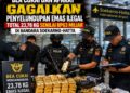 BEA CUKAI DAN APARAT GAGALKAN PENYELUNDUPAN EMAS ILEGAL TOTA L 23,78 KG SENILAI RP63 MILIAR DI BANDARA SOEKARNO-HATTA