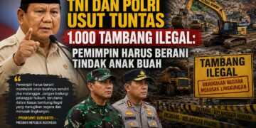 Prabowo Minta TNI dan Polri Usut Tuntas 1.000 Tambang Ilegal: Pemimpin Harus Berani Tindak Anak Buah