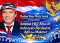 Pendiri Komunitas Mata Sosial, Ruslan Raya: HUT RI ke‑81 Momentum Syukur dan Dukungan Program Nasional