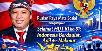 Pendiri Komunitas Mata Sosial, Ruslan Raya: HUT RI ke‑81 Momentum Syukur dan Dukungan Program Nasional