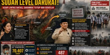 Karhutla Kalimantan Makin Ganas, Asap Tembus Sarawak hingga 600 Sekolah Ditutup