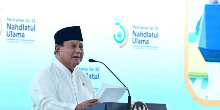 Presiden Prabowo Subianto Resmi Tutup Muktamar Ke-35 Nahdlatul Ulama di Jombang