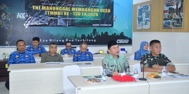 RAKOR TEKNIS PERSIAPAN TMMD KE 130, DESA MEKARJAYA CIEMAS JADI PUSAT KEGIATAN