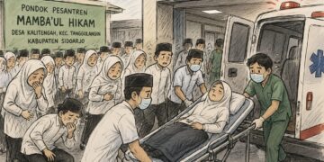 Diduga Keracunan Program MBG Ratusan Santri di Sidoarjo Dilarikan ke Rumah Sakit