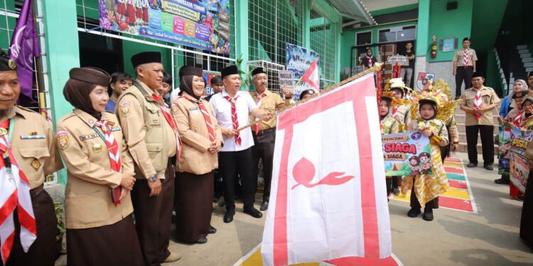 Wabup Hadiri Pesta Siaga Kwaran Cidahu, Dorong Semangat dan Kemandirian Anak