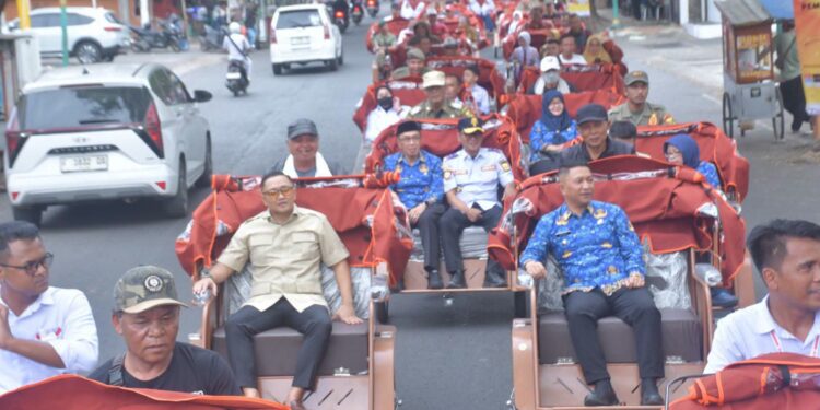 Bupati Salurkan Becak Listrik Bantuan Presiden untuk Dukung Ekonomi Masyarakat
