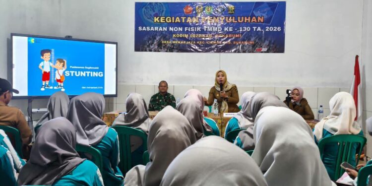 TMMD ke-130 Kodim 0622/Sukabumi Peduli Kesehatan Ibu dan Anak