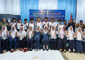 Satgas TMMD ke-130 Sukabumi Tanamkan Nasionalisme kepada Pelajar MTs At-Tohariyah