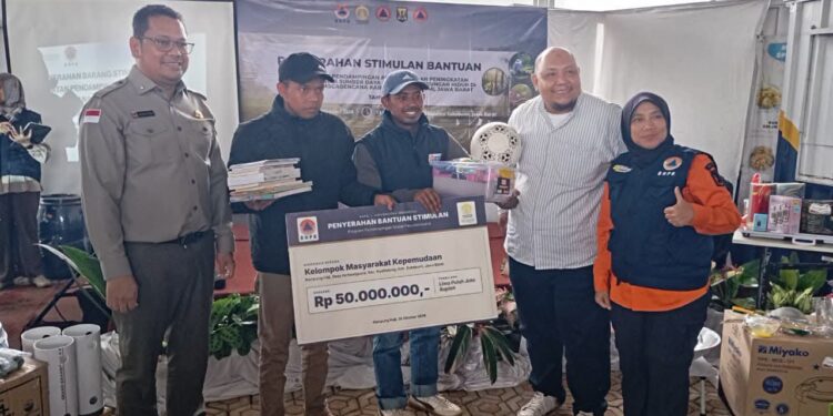 BNPB dan Universitas Indonesia Bantu Pemulihan Sosial dan Lingkungan di Sukabumi